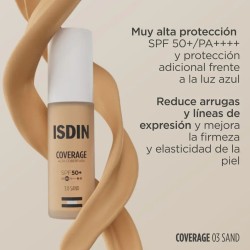 Isdin Coverage 30 G Color 3.0 Sand SPF 50+ Maquillaje Proteccion Solar