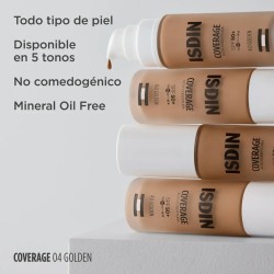 Isdin Coverage 30 G Color 4.0 Golden SPF 50+ Maquillaje Proteccion Solar