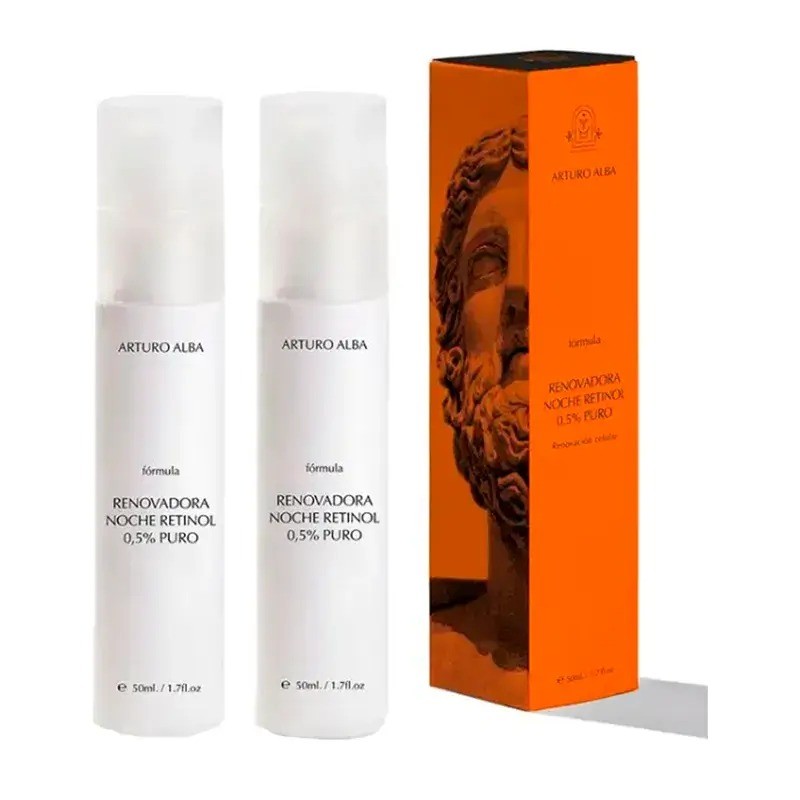 Arturo Alba Transformadora Noche Retinol 1% Puro 30 ml + 30ml Formato Duplo Arturo Alba Transformadora Noche Retinol 1% Puro 30 ml + 30ml Formato Duplo