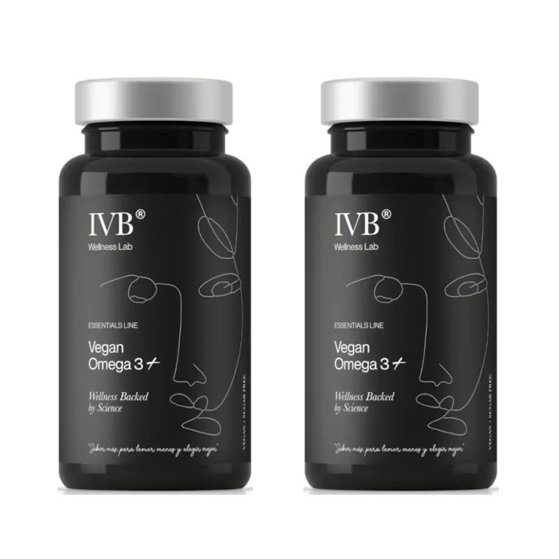 IVB Vegan Omega 3+ 60 Cápsulas + 60 Cápsulas Duplo Promocion IVB Vegan Omega 3+ 60 Cápsulas + 60 Cápsulas Duplo Promocion