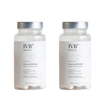 IVB Vitamina D3+ K2 90 + 90 Cápsulas Duplo Promoción