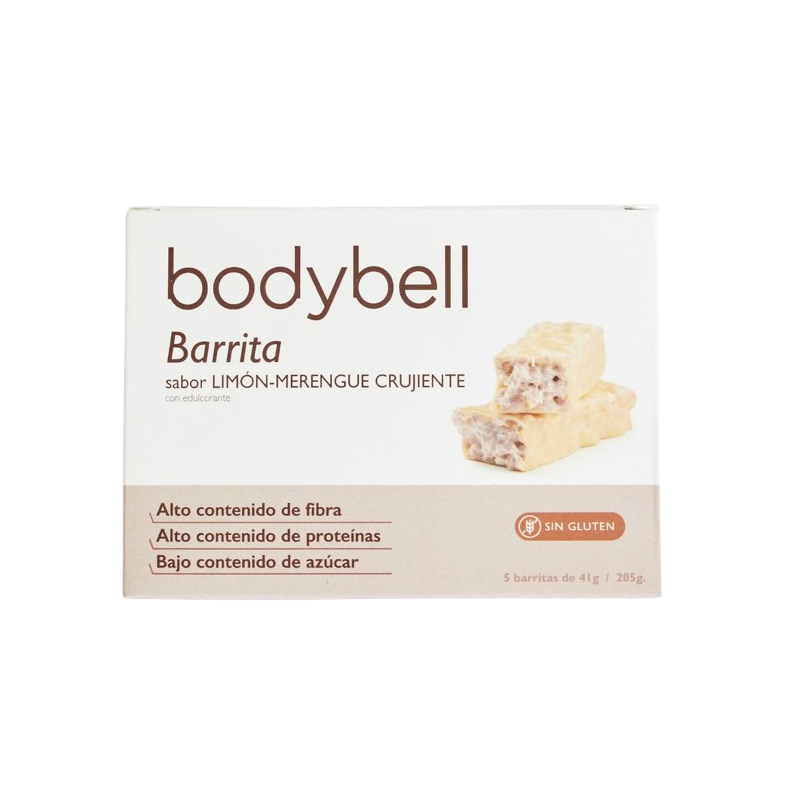 Bodybell Barritas Limon-Merengue Crujiente 5 Barritas Sin Gluten
