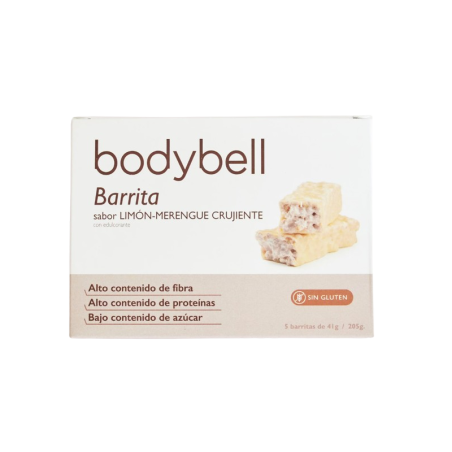 Bodybell Barritas Limón-Merengue Crujiente 5Uds Sin Gluten