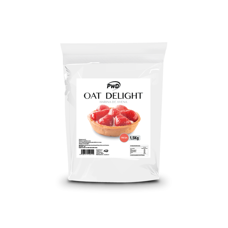 Pwd Oat Delight Harina de Avena Fresa 1.5 Kg