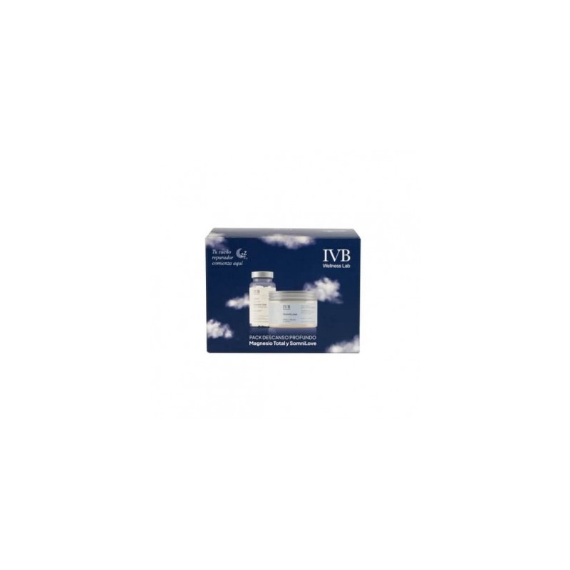 Ivb Magnesio Total 60 Cápsulas + Somnilove 180g Pack Descanso Profundo Ivb Magnesio Total 60 Cápsulas + Somnilove 180g Pack Descanso Profundo