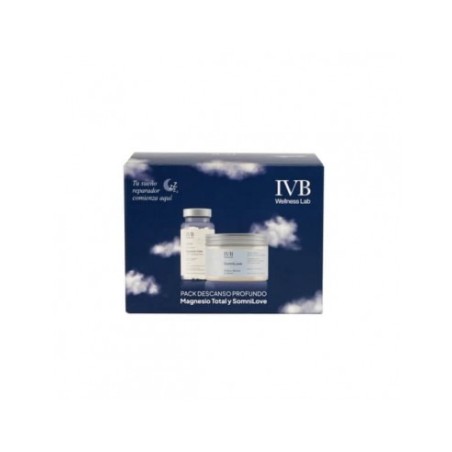 IVB Magnesio Total 60 Cápsulas + Somnilove 180g Pack Descanso Profundo