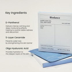 Biodance Hydro Cera-nol Real Deep Mask Pack 4 Mascarillas