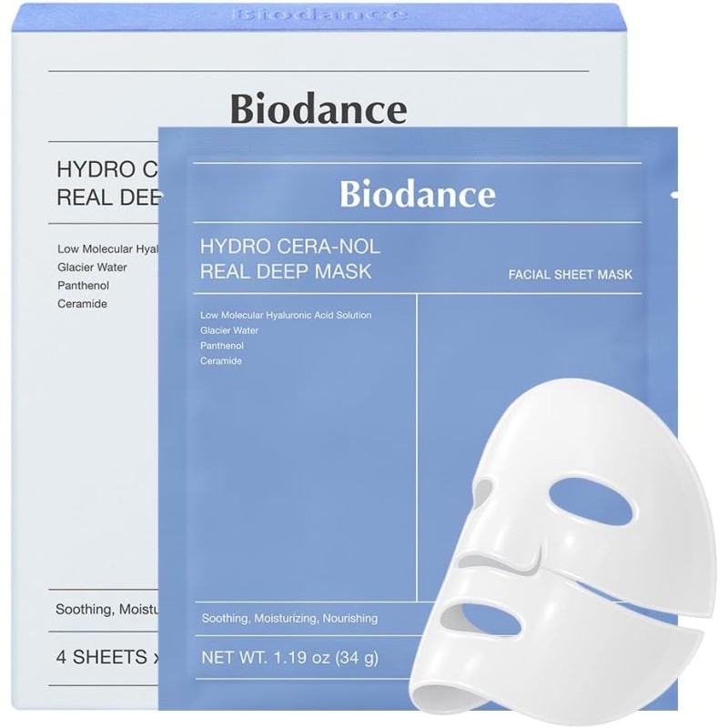 Biodance Hydro Cera-nol Real Deep Mask Pack 4 Mascarillas