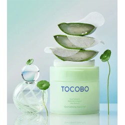 Tocobo Cica Calming Tónico facial calmante en pads Aqua 60 Unidades
