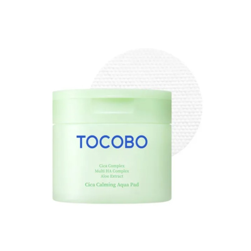 Tocobo Cica Calming Tónico facial calmante en pads Aqua 60 Unidades Tocobo Cica Calming Tónico facial calmante en pads Aqua 60 Unidades