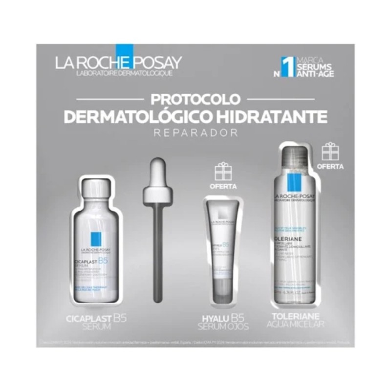 La Roche Posay Cicaplast B5 Sérum 30ml+ Hyalu B5 Ojos 5 ml + EAU Micellare Ultra 50 ml La Roche Posay Cicaplast B5 Sérum 30ml+ Hyalu B5 Ojos 5 ml + EAU Micellare Ultra 50 ml