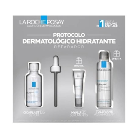La Roche Posay Cicaplast B5 Sérum 30ml+ Hyalu B5 Ojos 5ml + Agua Micelar Ultra 50ml