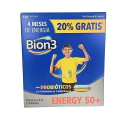Bion3 Energy 50+ 120 Comprimidos Pack Promocional