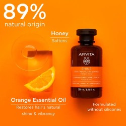Apivita Champú Brillo Vitalidad Naranja & Miel 250ml