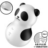 Satisfyer Pocket Panda Estimulador & Vibrador Blanco Y Negro