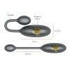 Oninder Denver Huevo Vibrador Negro 7 X 2.7 Cm con App Gratuita