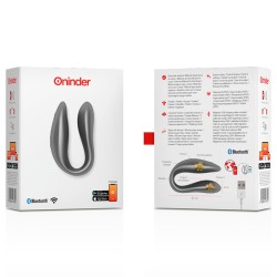 Oninder Lisboa Estimulador Punto G & Clítoris Negro Con App Gratuita