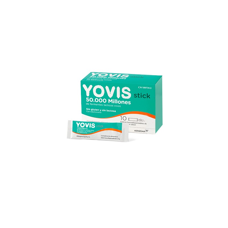 Yovis Stick 10 Sobres Bucodispensables