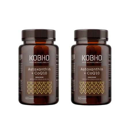 Kobho Duplo Astaxantina + CoQ10 60 +60 Cápsulas