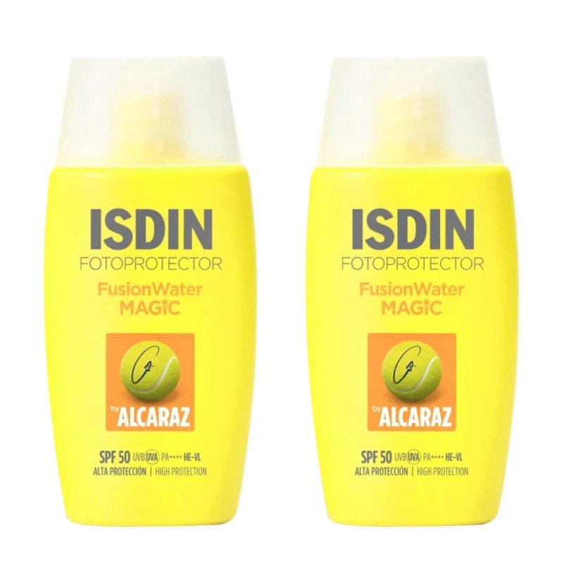 Fotoprotector Isdin Fusion Water Magic Alcaraz SPF50 50 ml + 50ml Duplo Pack