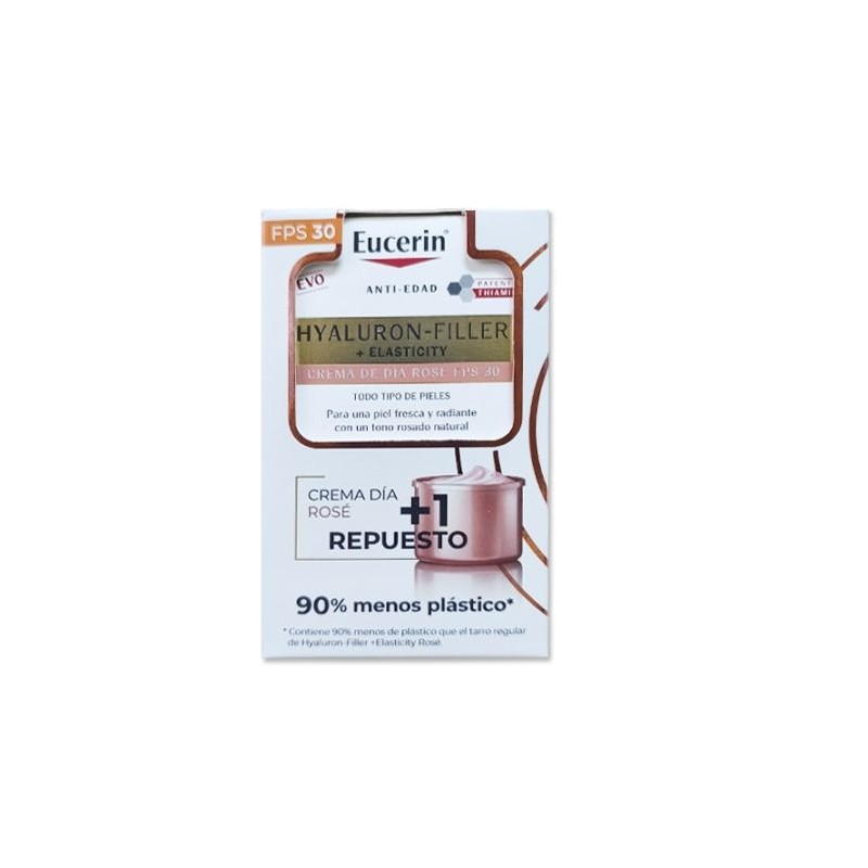 Eucerin Hyaluron Filler + Elasticity Cr Dia Rose 50ml + Recarga Eucerin Hyaluron Filler + Elasticity Cr Dia Rose 50ml + Recarga
