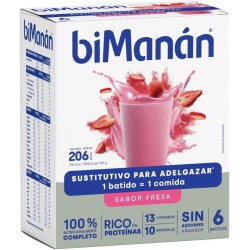 Bimanan Beslim Batidos Fresa 6 unidades