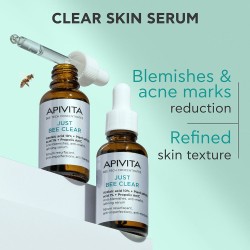 Apivita Just Bee Clear sérum anti-imperfecciones anti-marcas y afina la piel 30ml