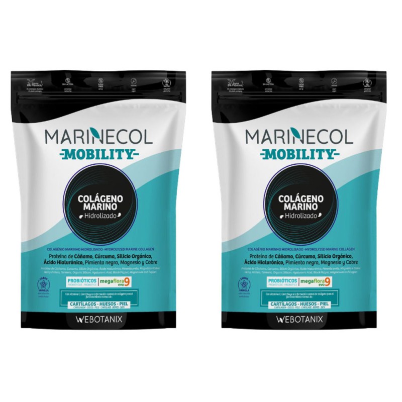 Webotanix Marinecol Colágeno Marino Mobility 275g + 275g Pack Duplo Webotanix Marinecol Colágeno Marino Mobility 275g + 275g Pack Duplo