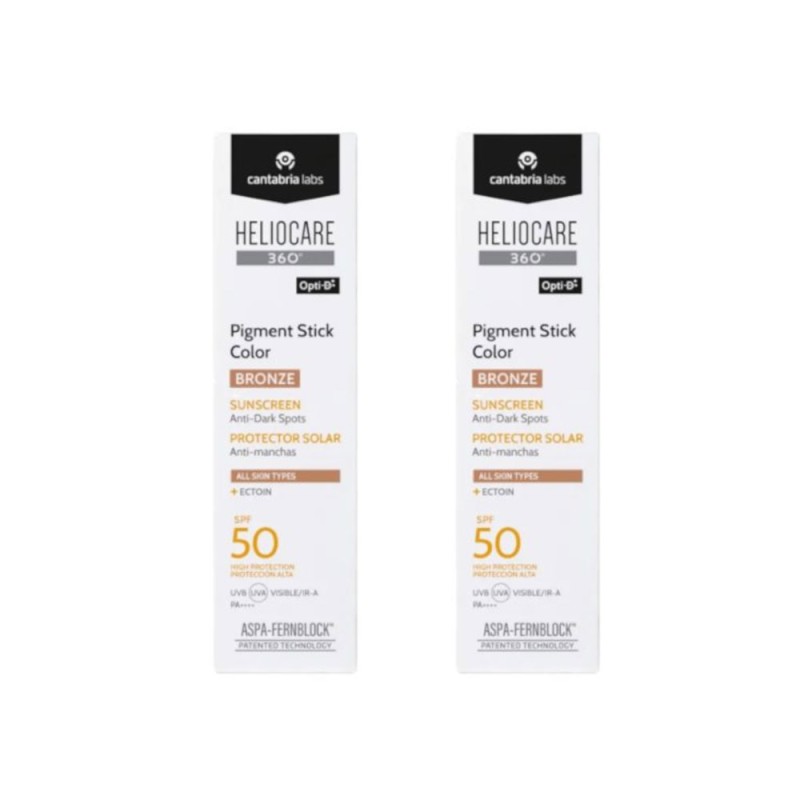 Heliocare 360 Pigment Stick Color Bronze SPF 50 Duplo Promocion Heliocare 360 Pigment Stick Color Bronze SPF 50 Duplo Promocion