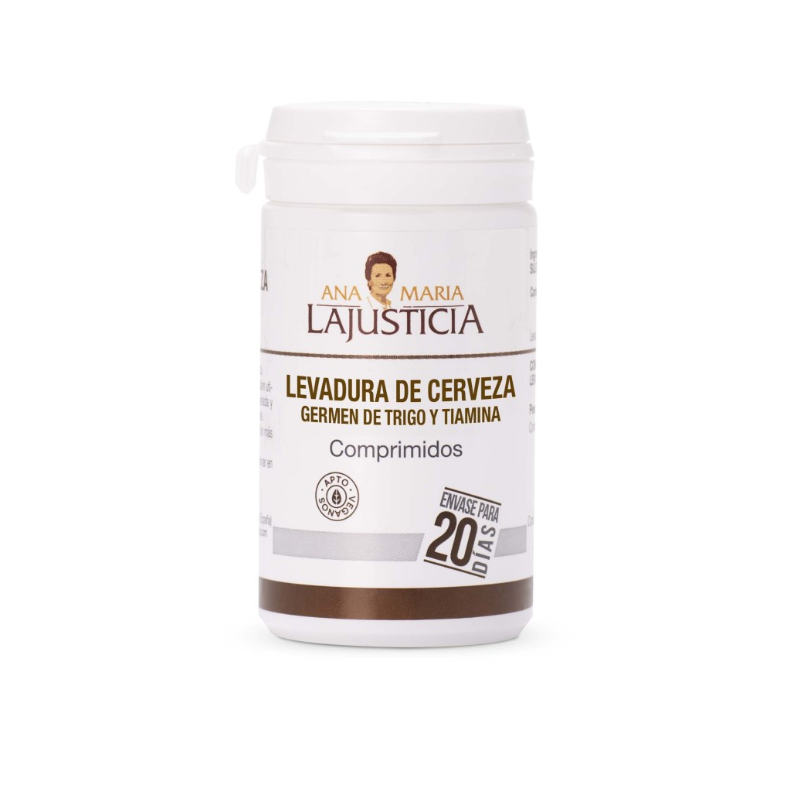 Ana Maria Lajusticia Levadura de Cerveza + Germen de Trigo + Tiamina 80 Comprimidos Ana Maria Lajusticia Levadura de Cerveza + Germen de Trigo + Tiamina 80 Comprimidos