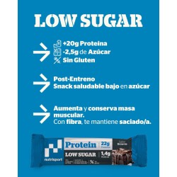 Nutrisport Barritas Protein Low Sugar Banana Mango 16 Unidades