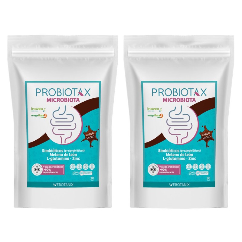 Webotanix Probiotax Microbiota Cacao 30 Dosis 150g+150g Duplo Promocion Webotanix Probiotax Microbiota Cacao 30 Dosis 150g+150g Duplo Promocion