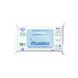 Mustela Toallitas Desmaquillantes al Agua sin Perfume 60 Toallitas