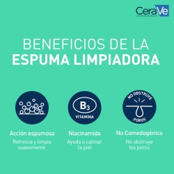 Cerave Gel Limpiador Espumoso Piel Normal a Grasa 1000ml Familiar