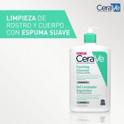 Cerave Gel Limpiador Espumoso Piel Normal a Grasa 1000ml Familiar