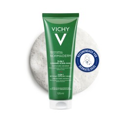 Vichy Normaderm 3 en 1 Exfoliante, Limpiador y Mascarilla 125ml