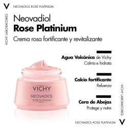 Vichy Neovadiol Rose Platinium Fortificante y Revitalizante Crema Rosada Día Piel Madura y Apagada 50ml