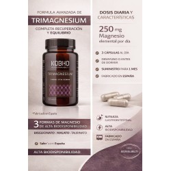 Kobho Trimagnesium 90 Cápsulas + 90 Cápsulas Duplo Promoción