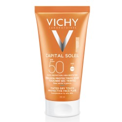 Vichy Capital Soleil Emulsión Facial Tacto Seco Con Color SPF50 50ml