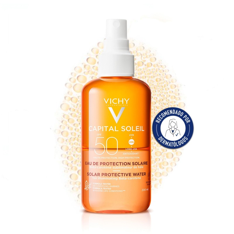 Vichy Capital Soleil Agua de Protección Solar Luminosidad Spf50 200ml Vichy Capital Soleil Agua de Protección Solar Luminosidad Spf50 200ml