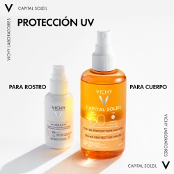 Vichy Capital Soleil Agua de Protección Solar Luminosidad Spf50 200ml