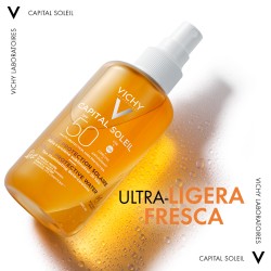 Vichy Capital Soleil Agua de Protección Solar Luminosidad Spf50 200ml