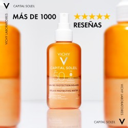 Vichy Capital Soleil Agua de Protección Solar Luminosidad Spf50 200ml