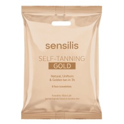 Sensilis Self Tanning Gold 6 Toallitas Pack