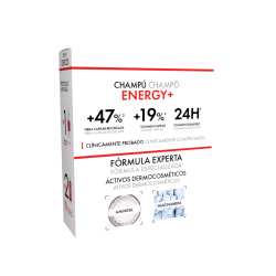 Dercos Anticaída Champú Energy 400ml+ Recarga Ecorefill 500ml
