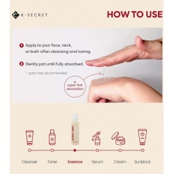 K-Secret Seoul 1988 Esencia Snail Mucin 97% + Rice 100ml