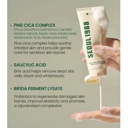 K-Secret Seoul 1988 Limpiador facial en espuma Pine CICA 1% + Probiotics 150ml