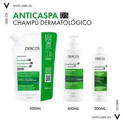 Dercos Vichy Champu Anticaspa Cabello Graso 390 ml