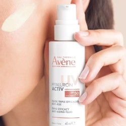 Avene Hyaluron ActivUv Fluido triple eficacia antiedad SPF50 40ml