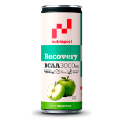 Nutrisport Recovery BCAA 5000mg Manzana Con Cafeína 330ml x 12 Latas